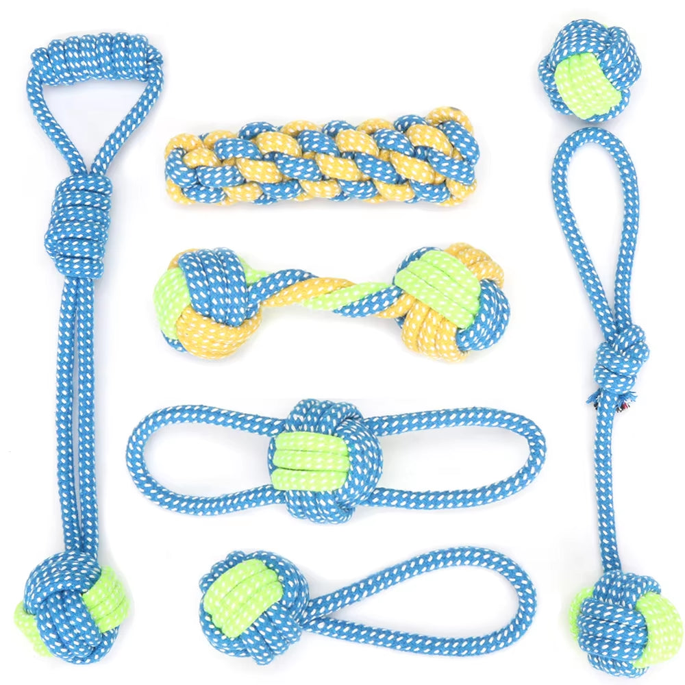 Dog Toy Pack for Small Medium Dogs Pet Chew Toy for Large Dogs Interactive Toy Dog Rope Ball for Training Playing Toy for Pets